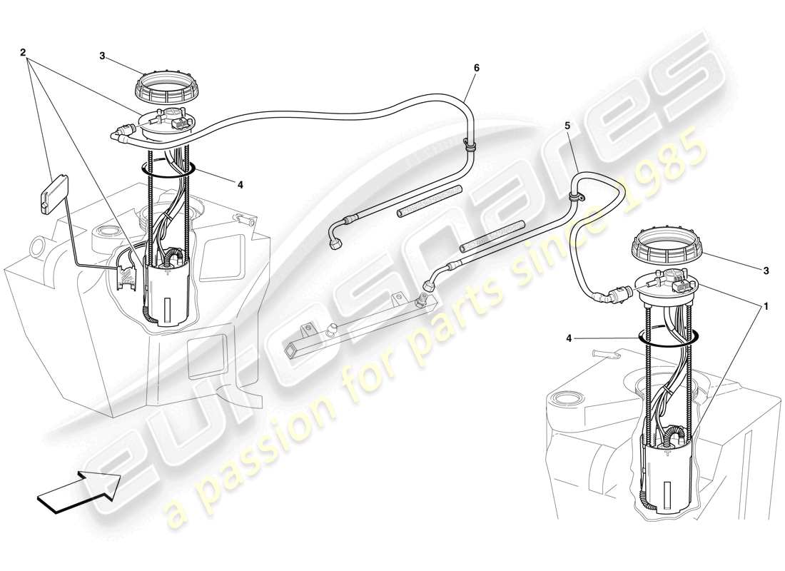 a part diagram from the Ferrari F430 Scuderia (RHD) parts catalogue