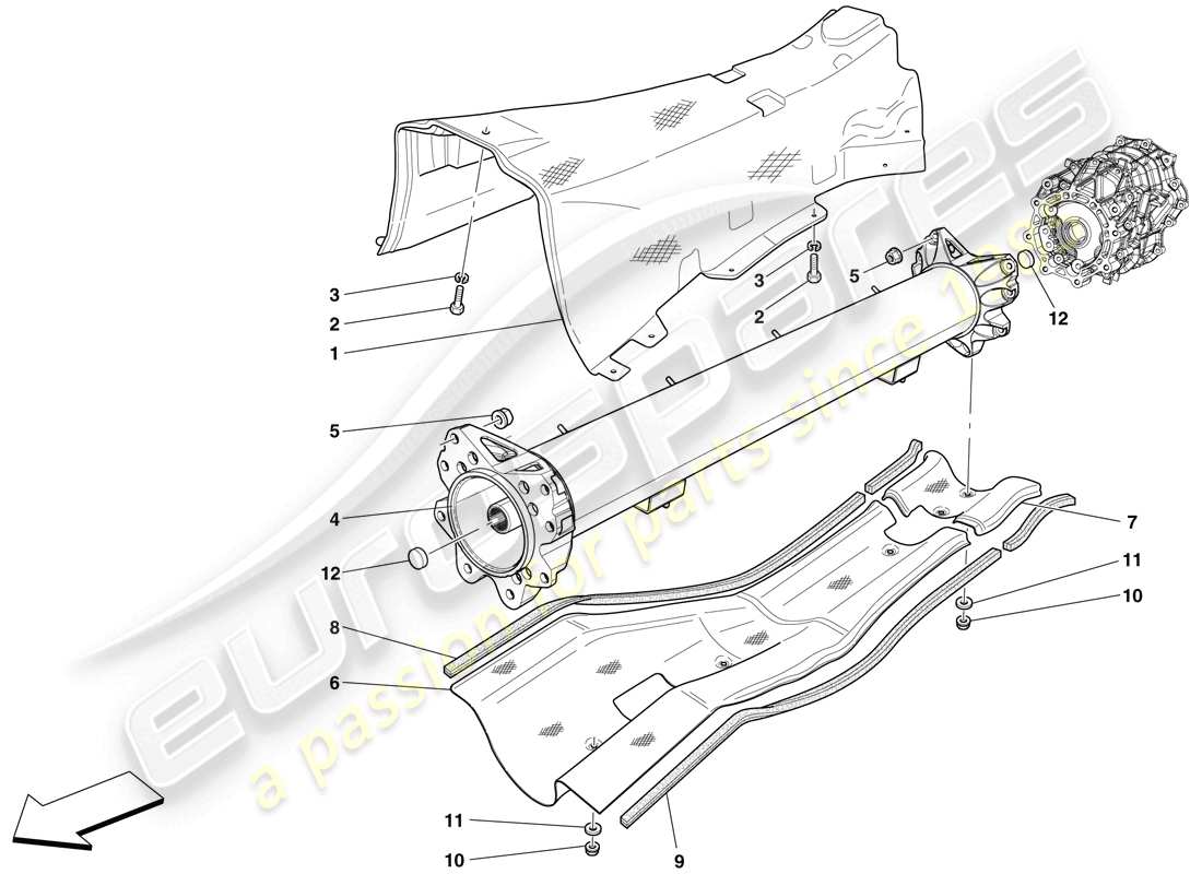 VIEW PARTS DIAGRAMS FROM THE FERRARI 599 PARTS CATALOGUE a part diagram from the ferrari 599 parts catalogue