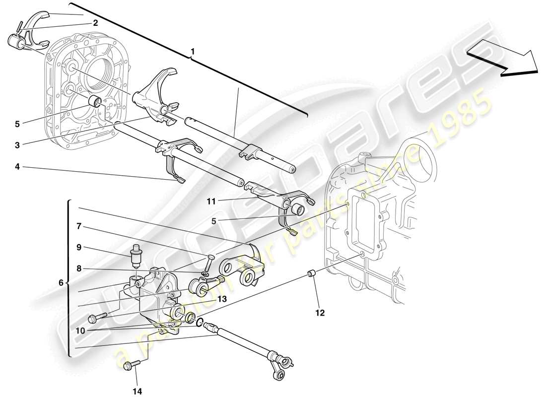 a part diagram from the Ferrari F430 Spider (Europe) parts catalogue