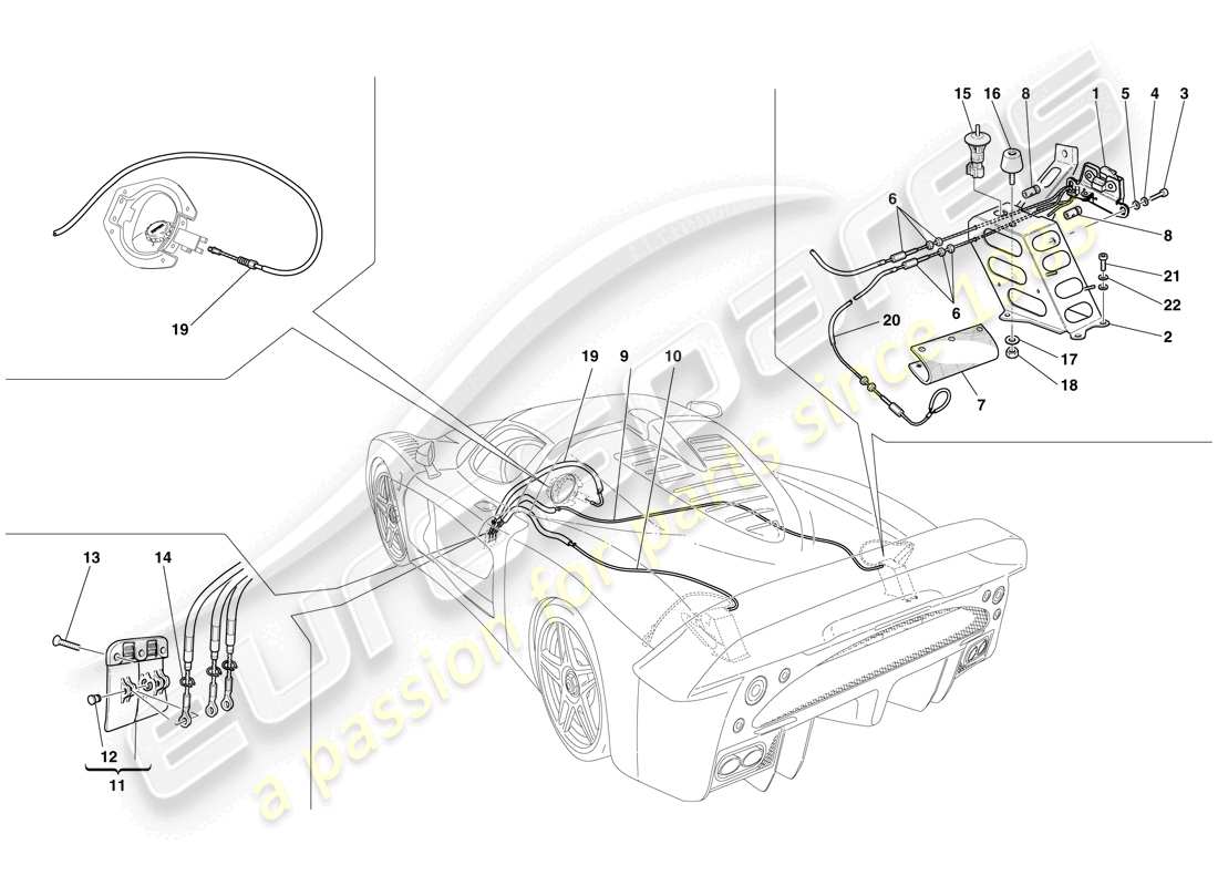 VIEW PARTS DIAGRAMS FROM THE MASERATI MC12 PARTS CATALOGUE a part diagram from the maserati mc12 parts catalogue