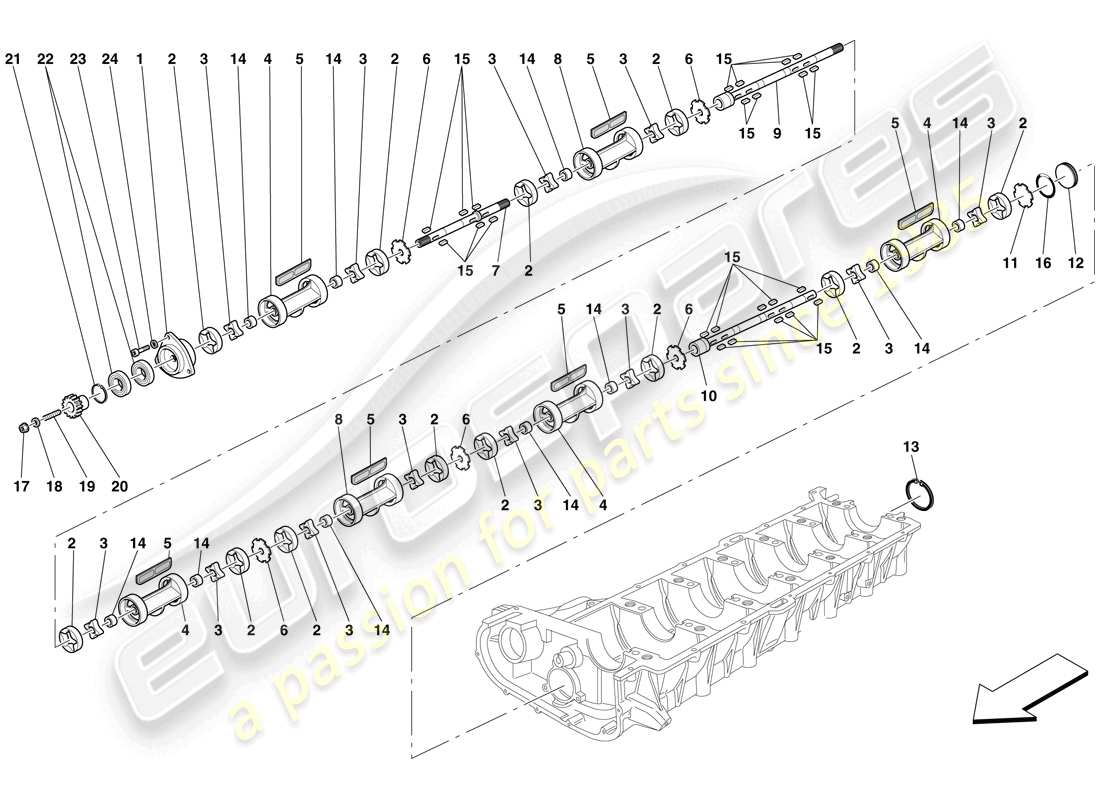 a part diagram from the maserati mc12 parts catalogue