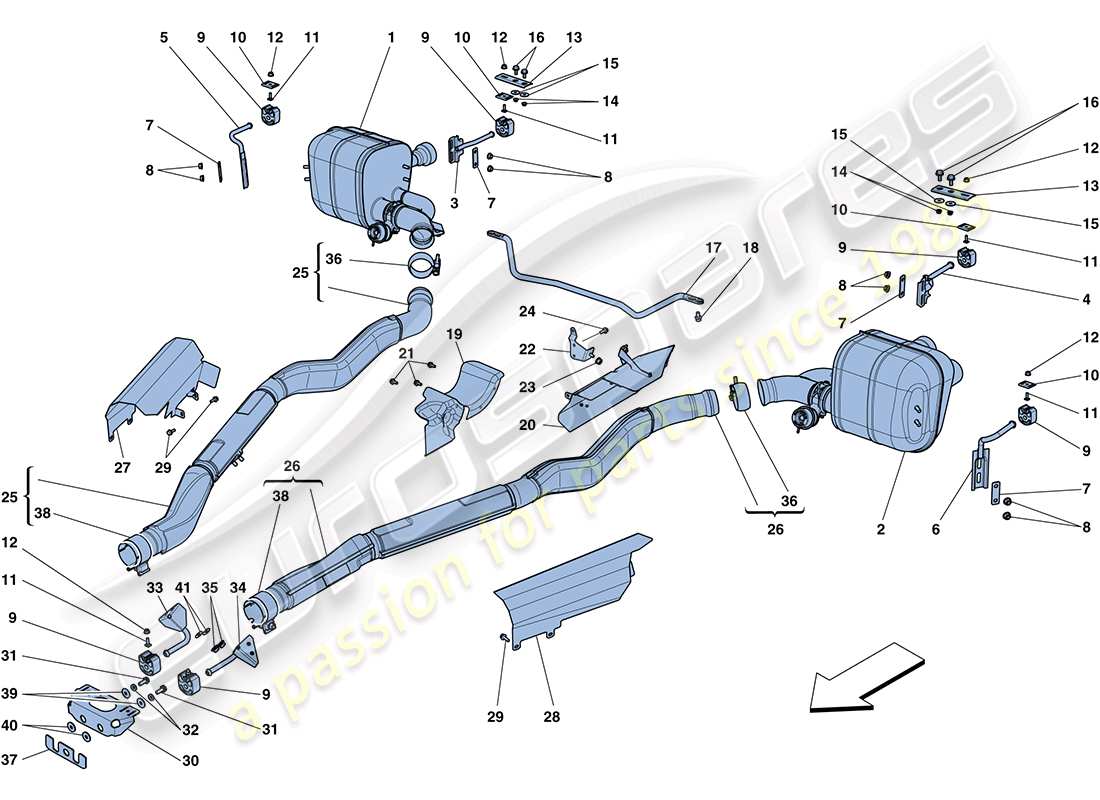 a part diagram from the Ferrari FF (USA) parts catalogue