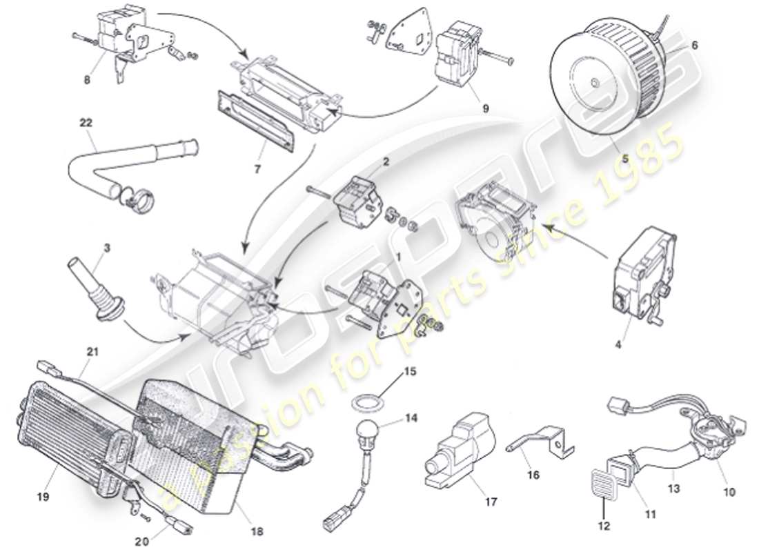aston martin vanquish (2001) control modules part diagram
