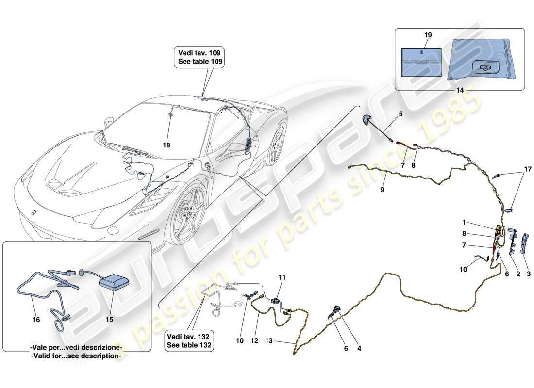 ferrari 458 speciale (usa) telemetry parts diagram
