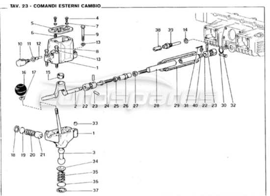 a part diagram from the ferrari 246 parts catalogue