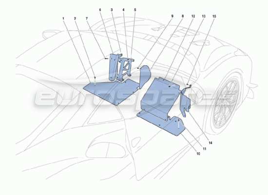 a part diagram from the ferrari 488 parts catalogue