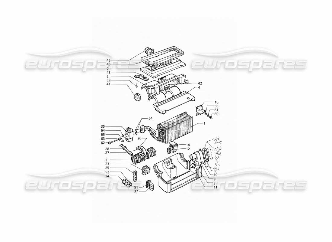 a part diagram from the maserati quattroporte (1996-2001) parts catalogue