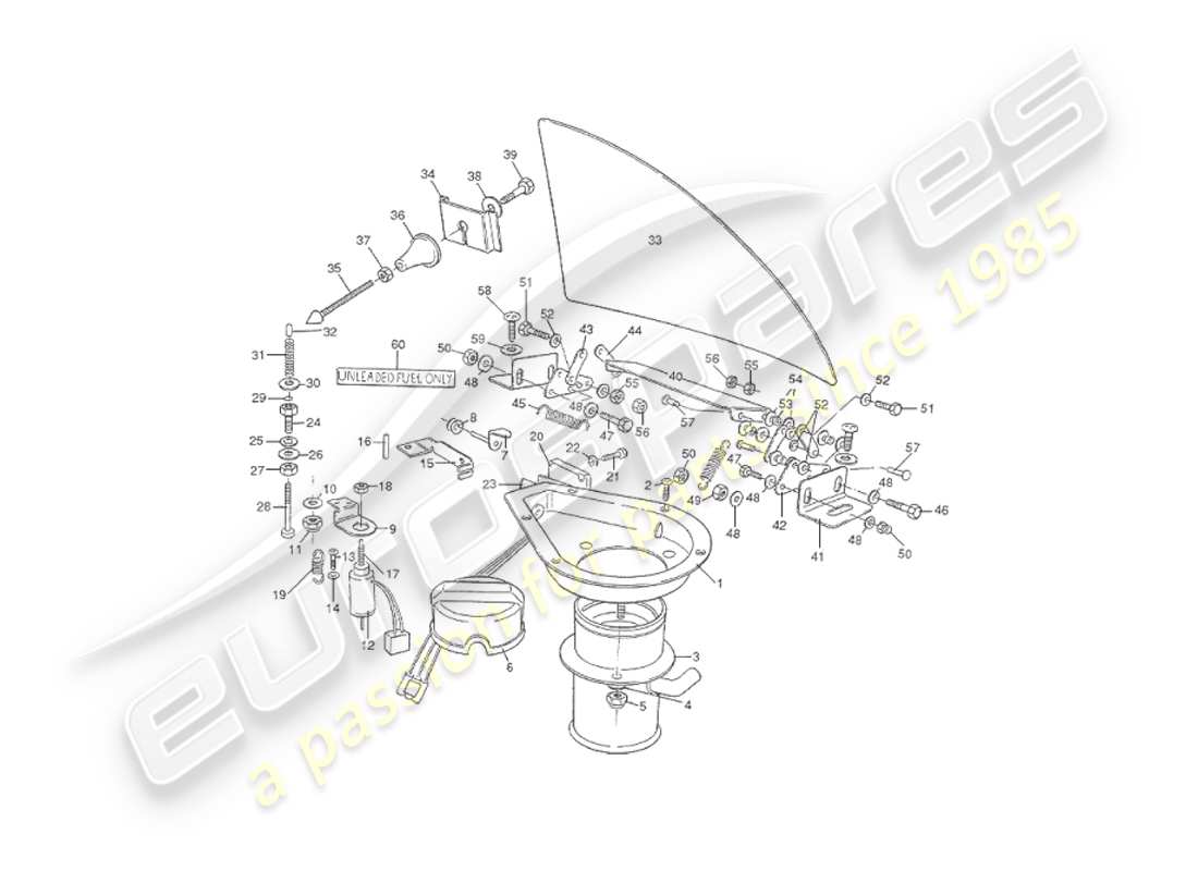 a part diagram from the aston martin v8 virage (2000) parts catalogue