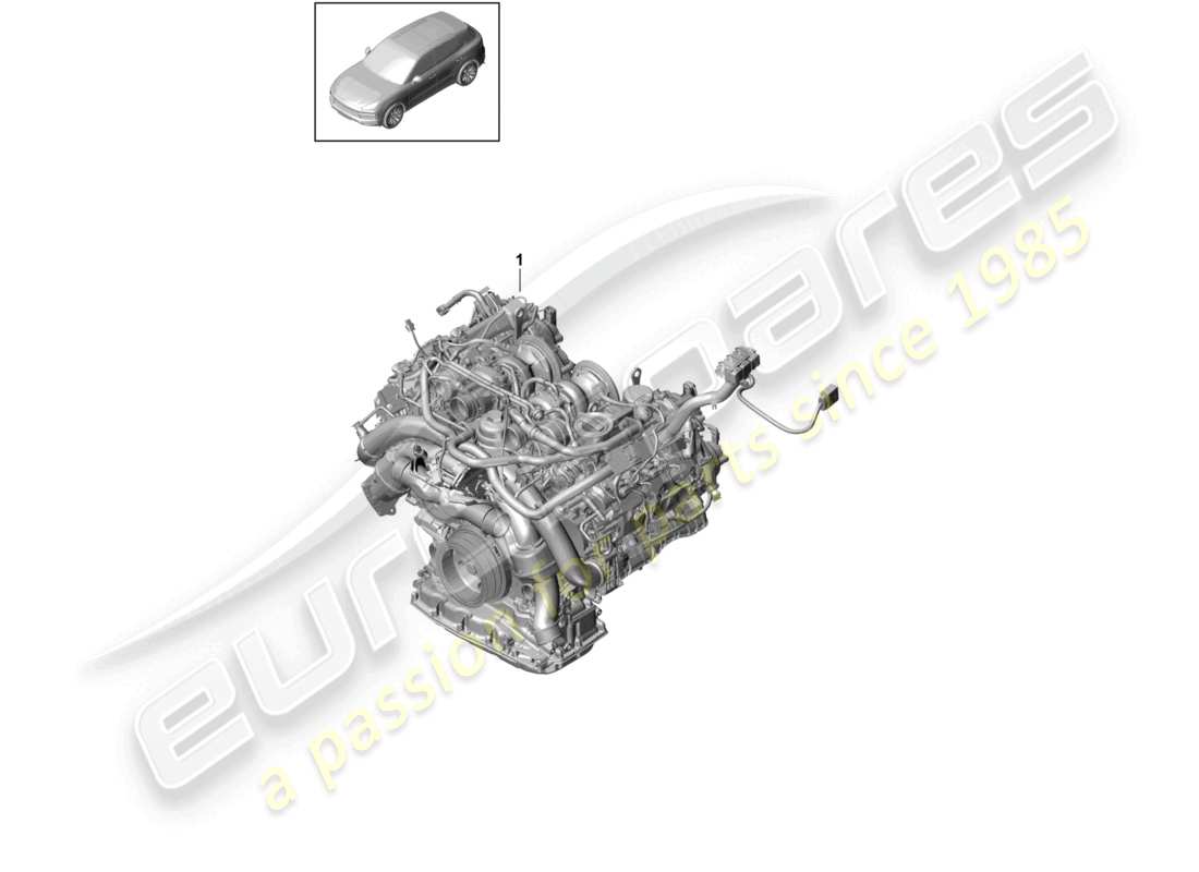 a part diagram from the porsche cayenne parts catalogue