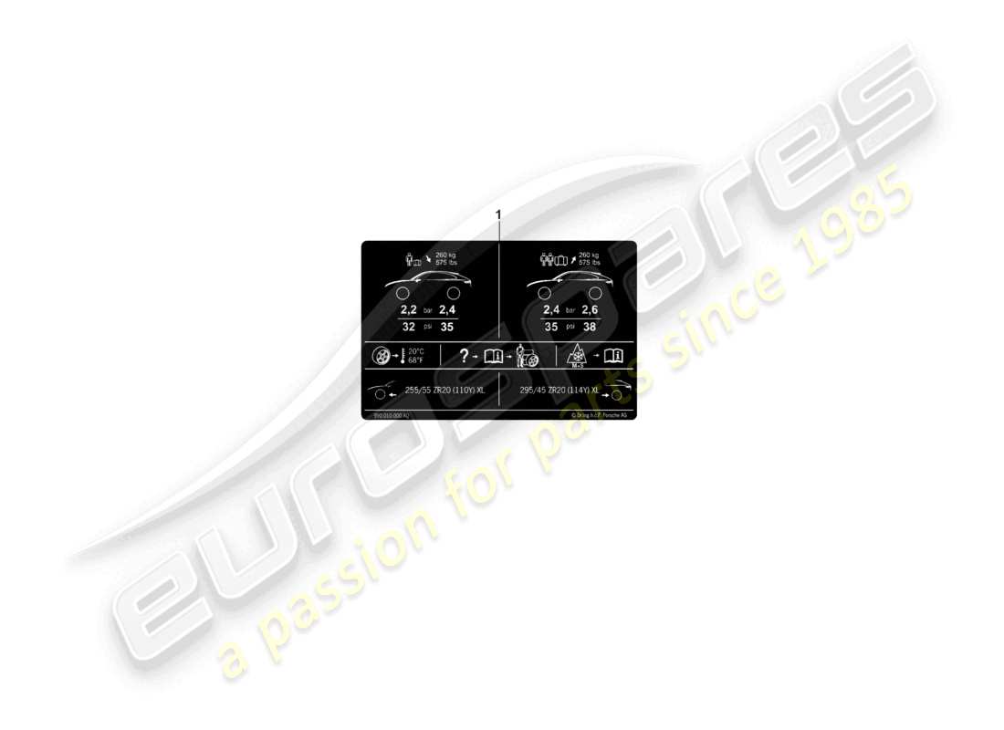 a part diagram from the porsche 2025 (cayenne e3 pa) parts catalogue