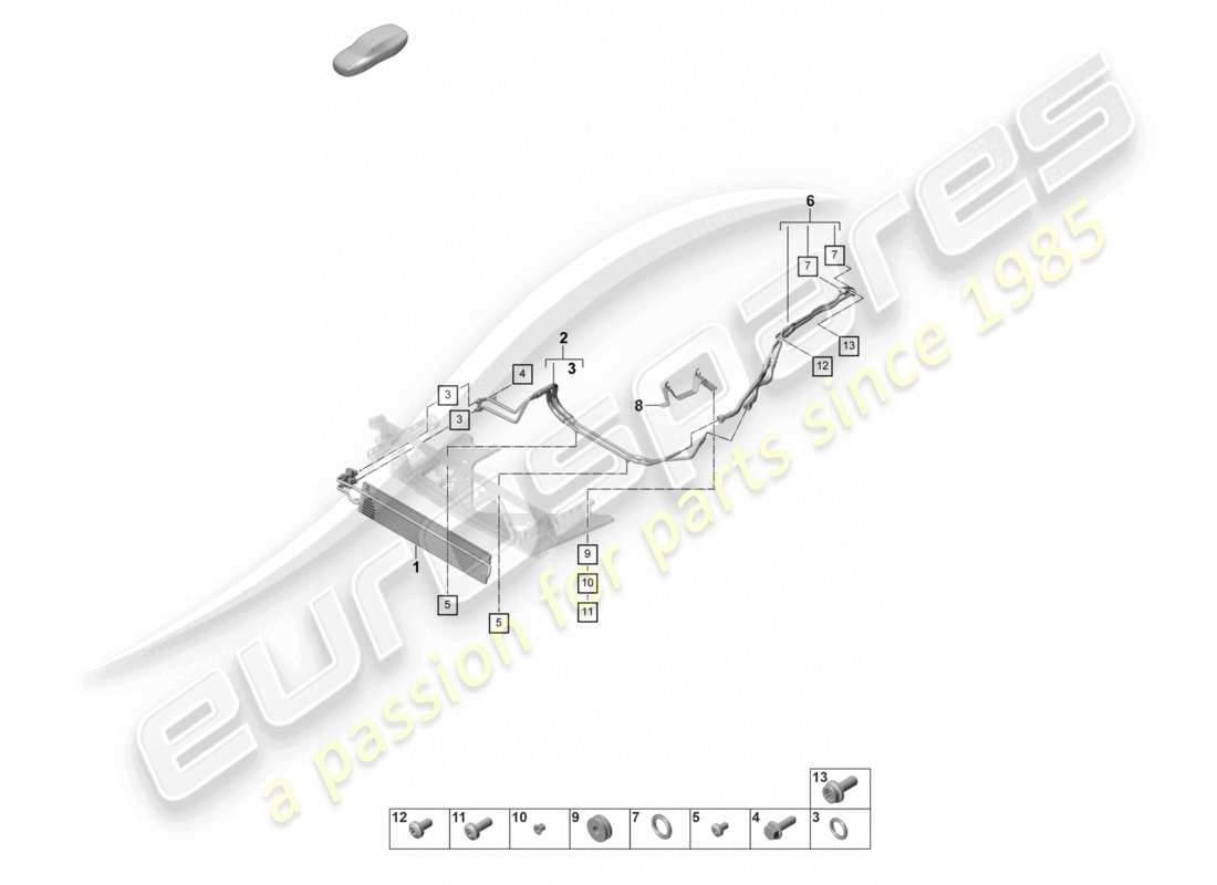 VIEW PARTS DIAGRAMS FROM THE PORSCHE PANAMERA PARTS CATALOGUE a part diagram from the porsche panamera parts catalogue