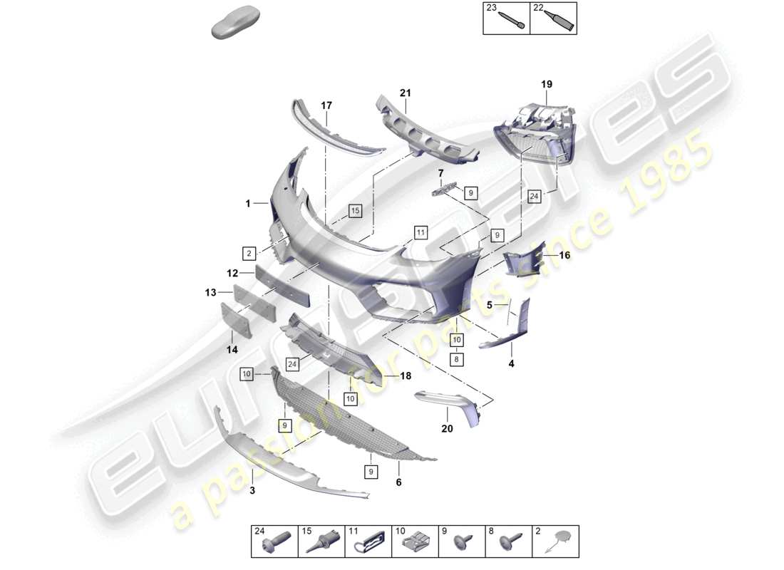 a part diagram from the porsche boxster parts catalogue