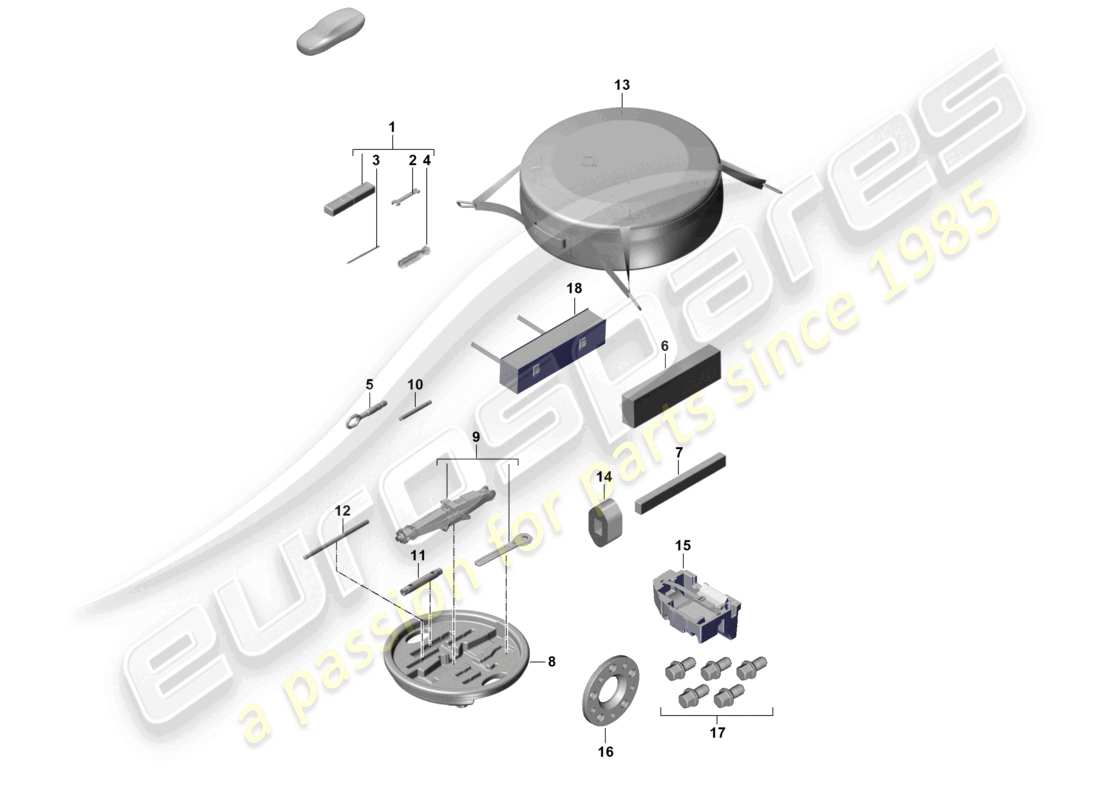 a part diagram from the porsche panamera parts catalogue
