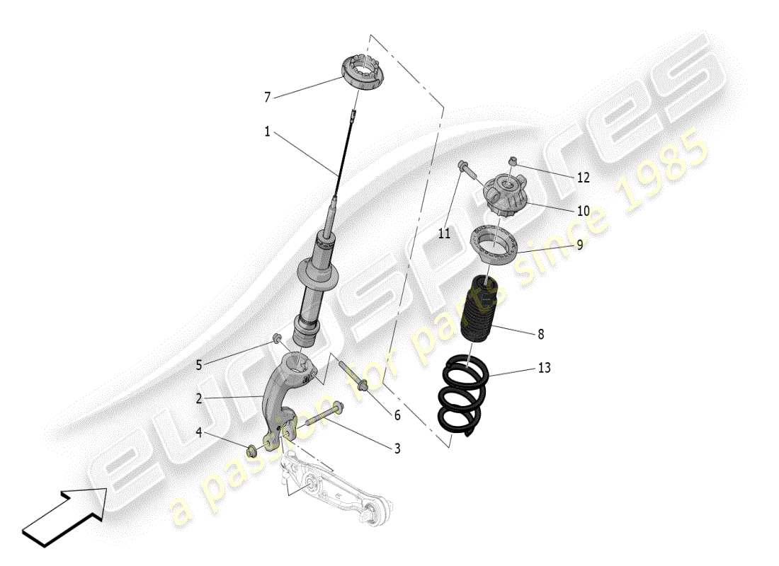 VIEW PARTS DIAGRAMS FROM THE MASERATI MC20 PARTS CATALOGUE a part diagram from the maserati mc20 parts catalogue