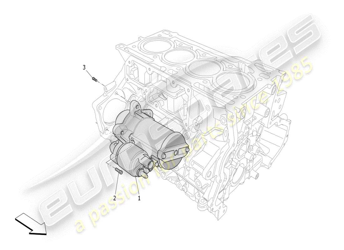 a part diagram from the maserati grecale modena (2023) parts catalogue