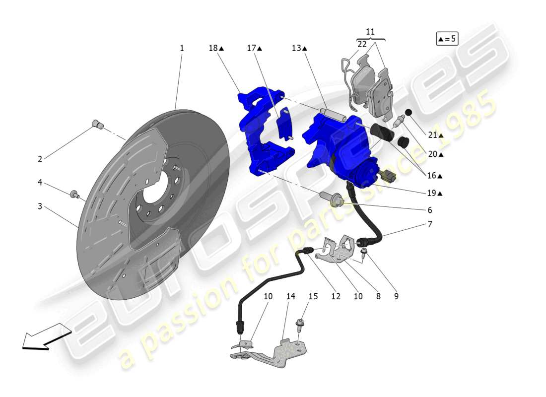 a part diagram from the maserati grecale parts catalogue