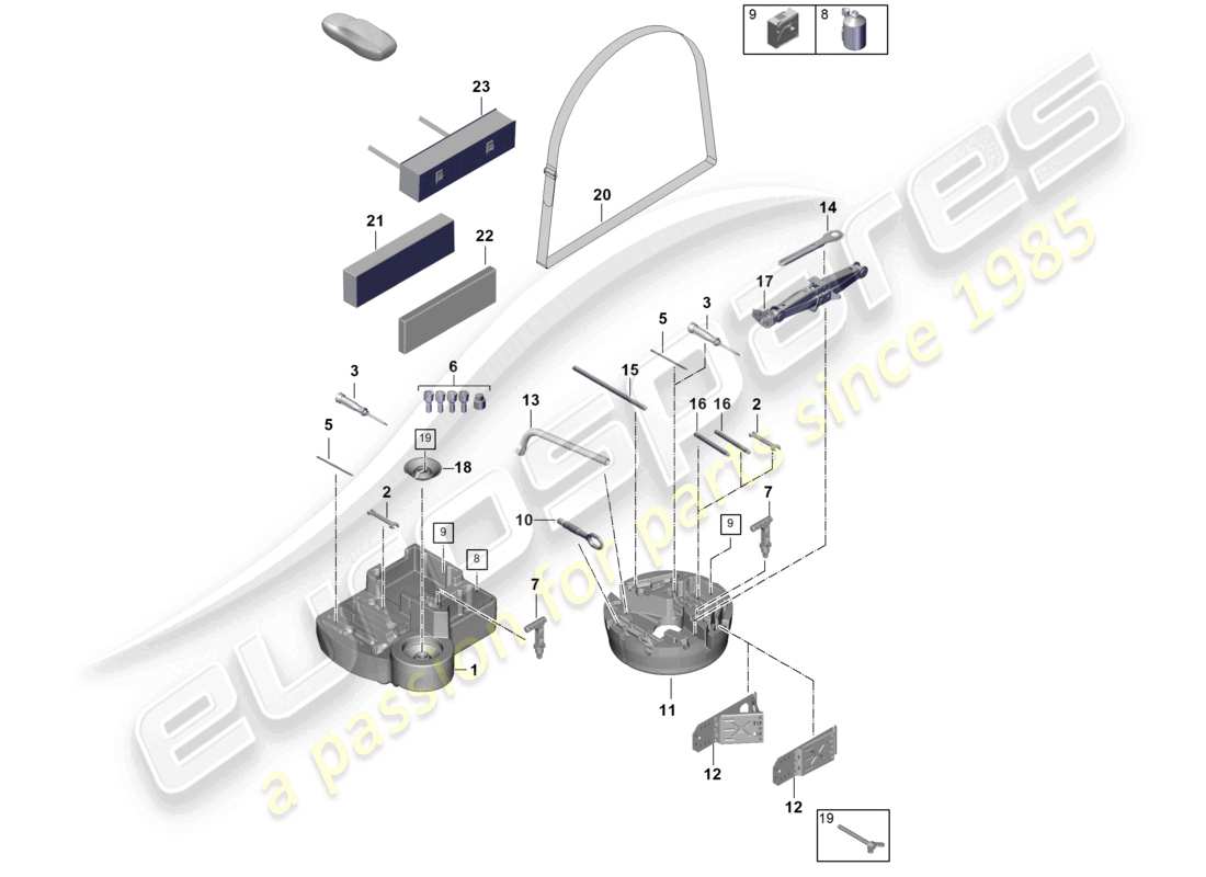 a part diagram from the porsche 2024 (cayenne e3 pa) parts catalogue