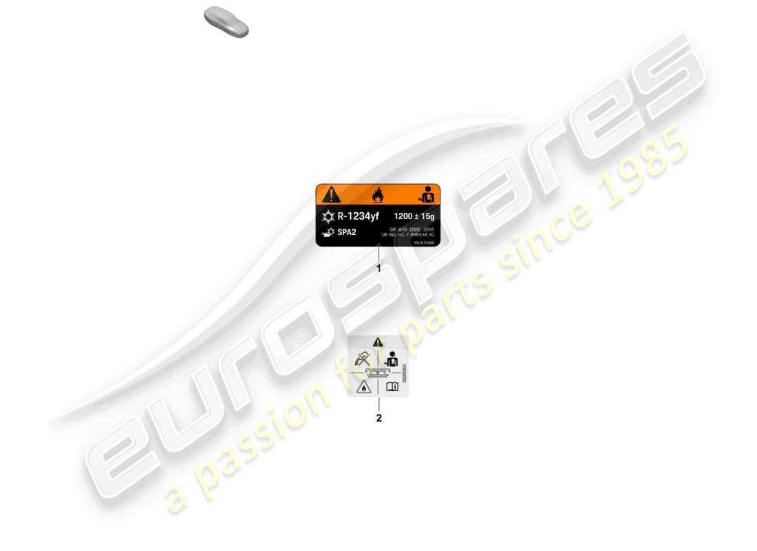 a part diagram from the porsche 2024 (macan-e) parts catalogue
