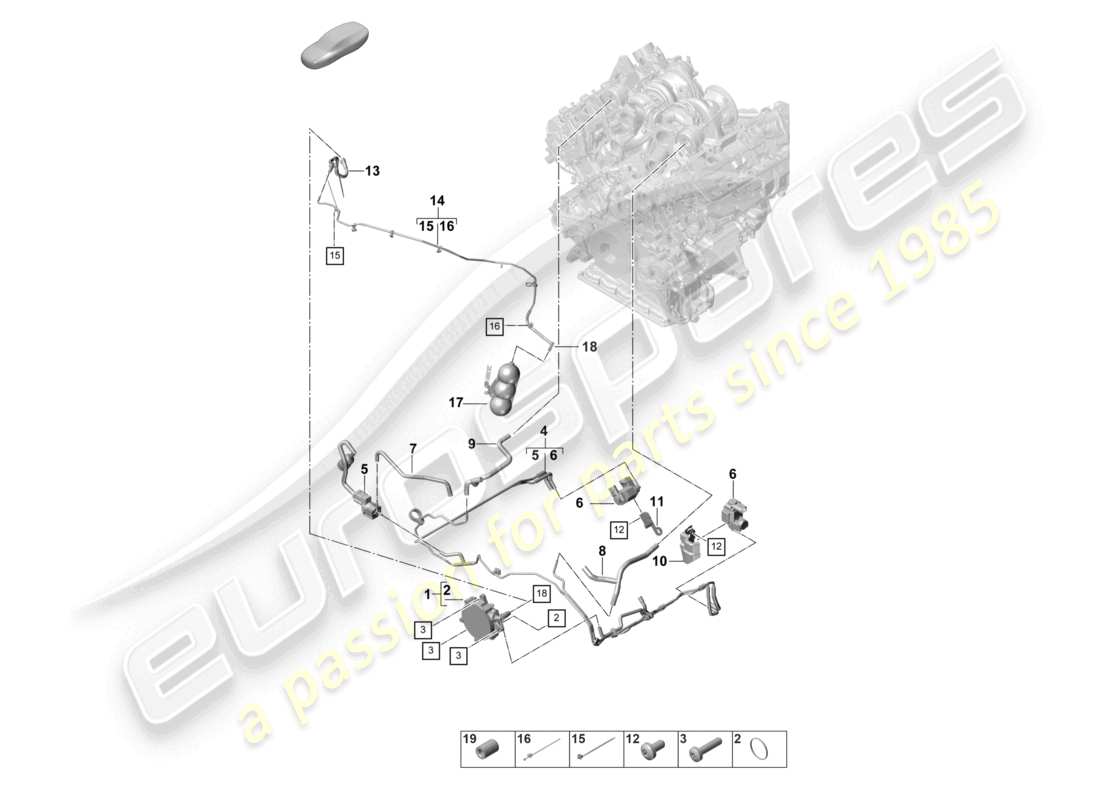 a part diagram from the porsche 2021 (panamera 971-2) parts catalogue