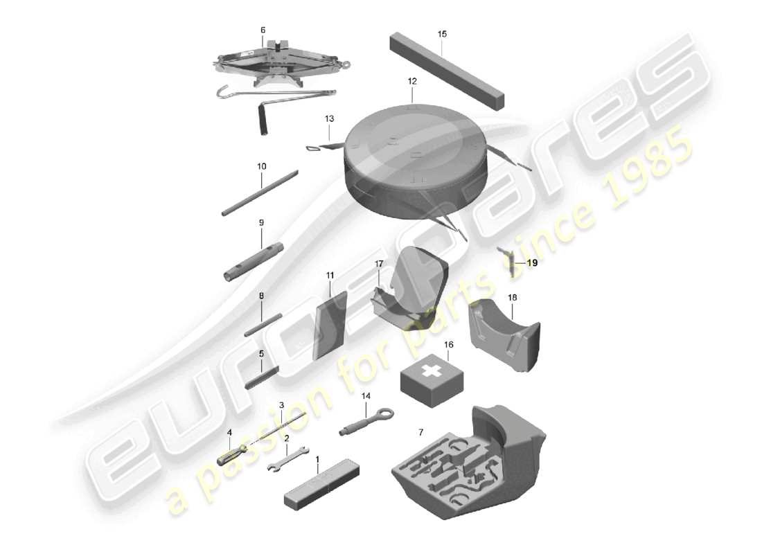 a part diagram from the porsche boxster parts catalogue
