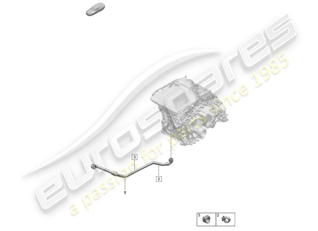 porsche 2024 (macan-e) coolant cooling system rear end part diagram