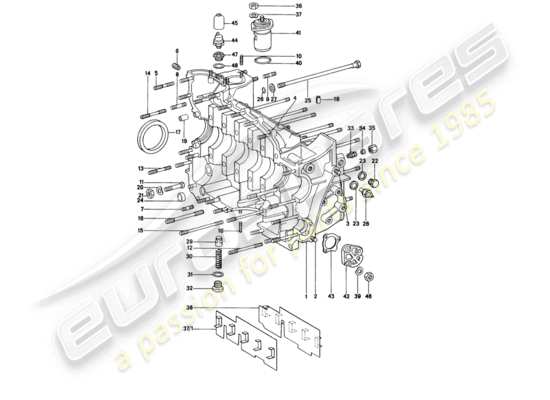 a part diagram from the porsche 914 parts catalogue