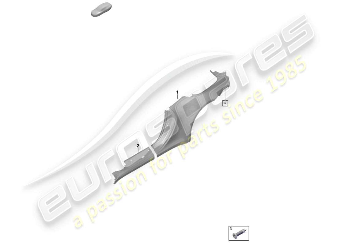 porsche 2025 (992-2) side part targa parts diagram