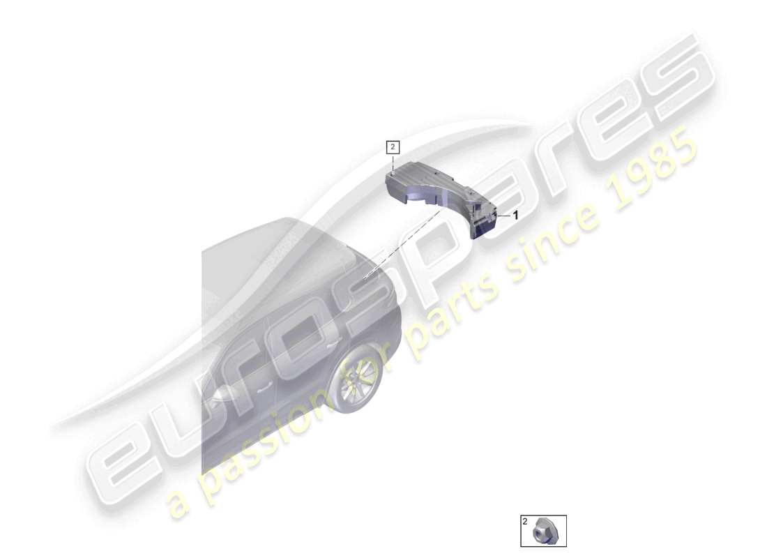 porsche 2026 (cayenne e3 pa) subwoofer part diagram