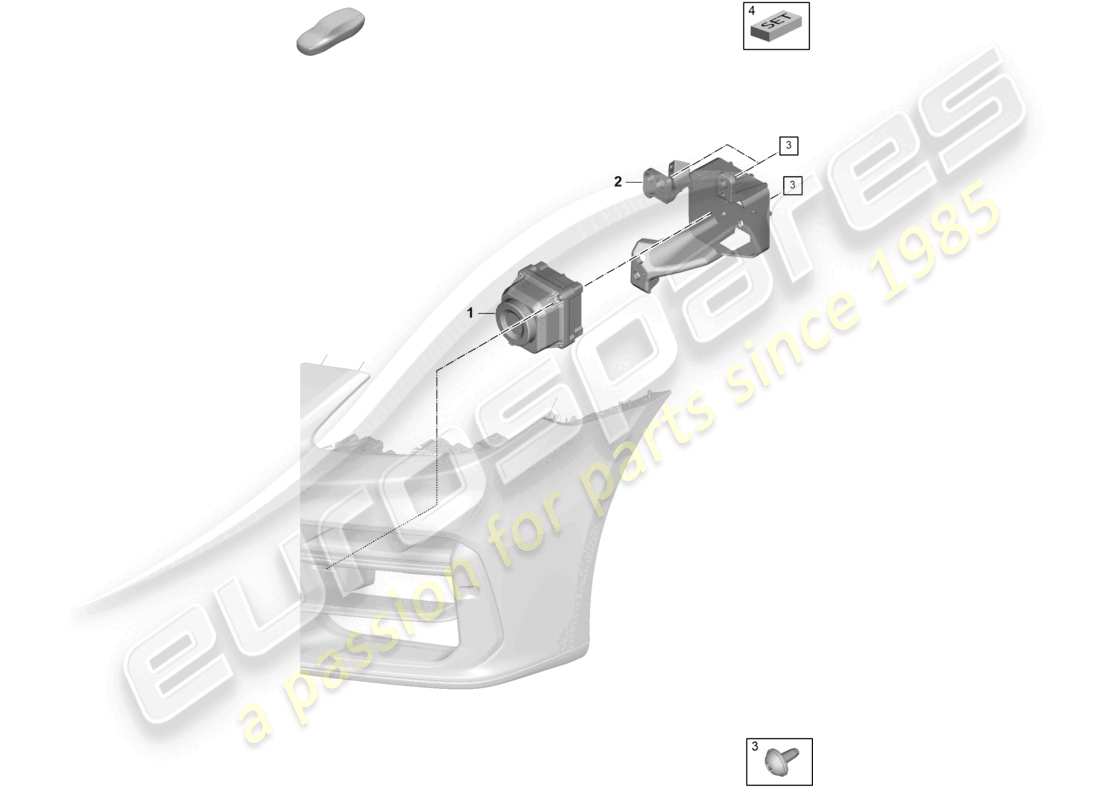 porsche 2025 (panamera 976) camera for night-vision system parts diagram
