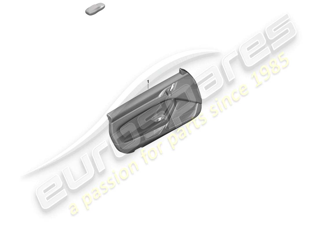 porsche 2024 (992-1 gt3/rs/st) door panel for vehicles with leather trim armrest (leather) part diagram