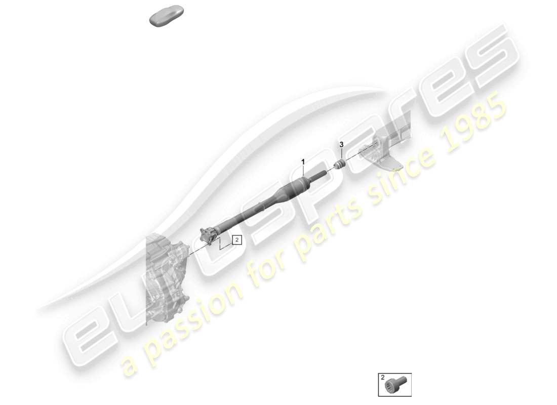 porsche 2026 (992-2 turbo / s) cardan shaft parts diagram