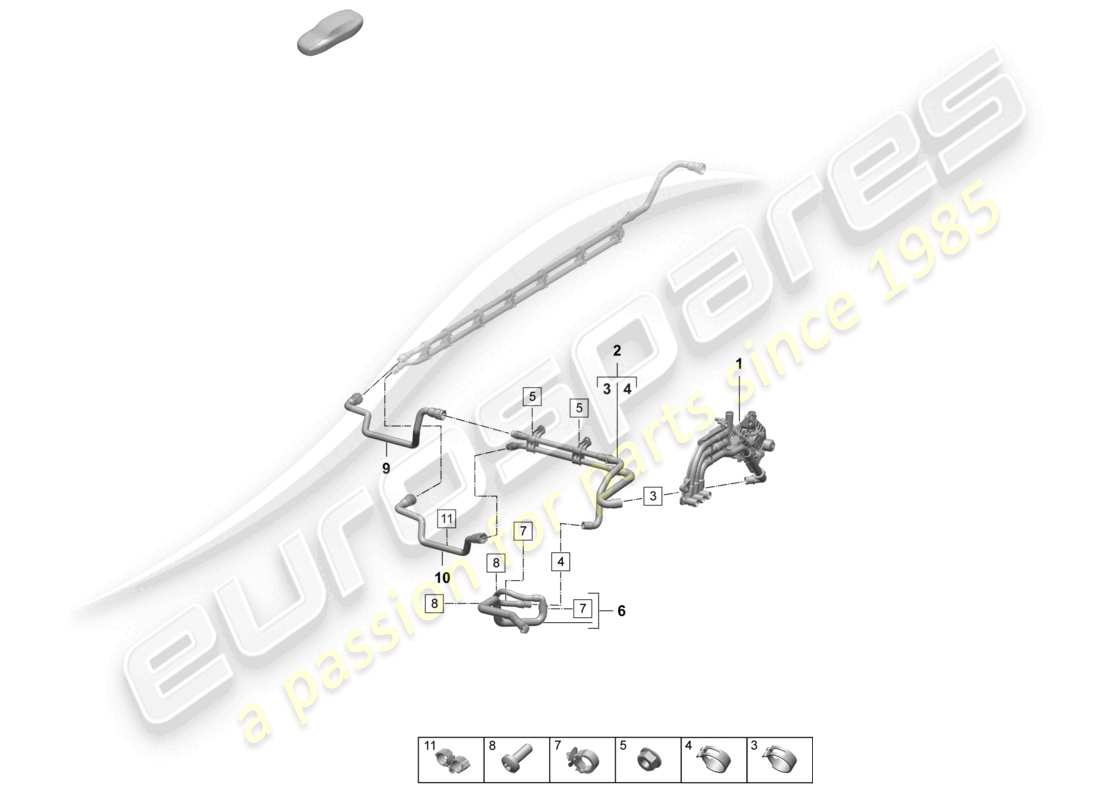 a part diagram from the porsche 2026 (macan-e) parts catalogue