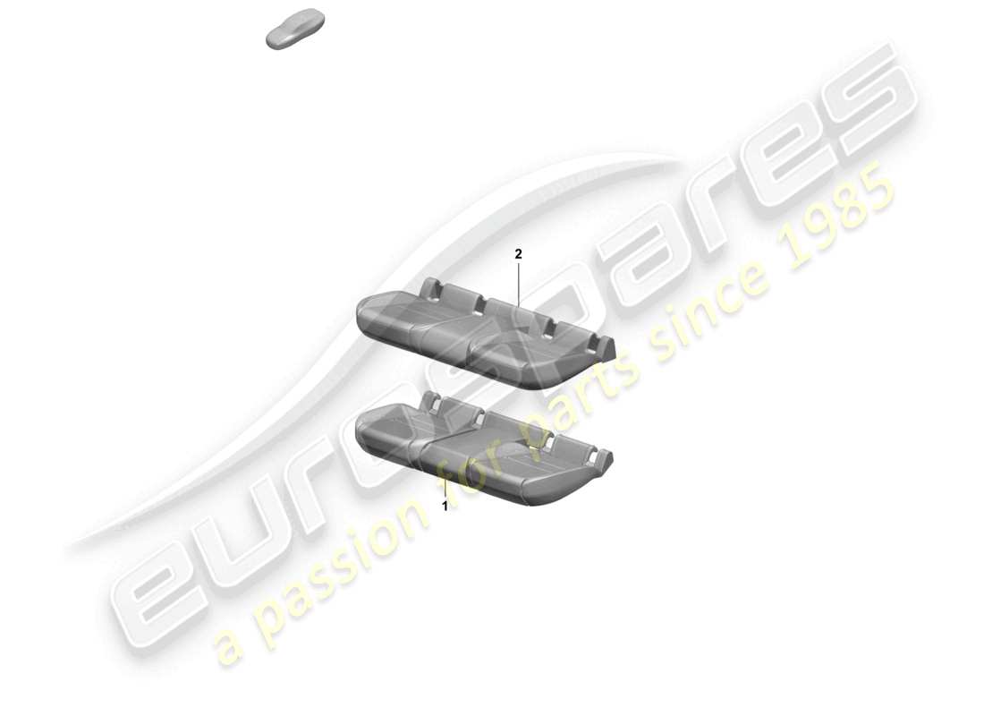 porsche 2026 (macan-e) foam part rear back seat seat cover part diagram