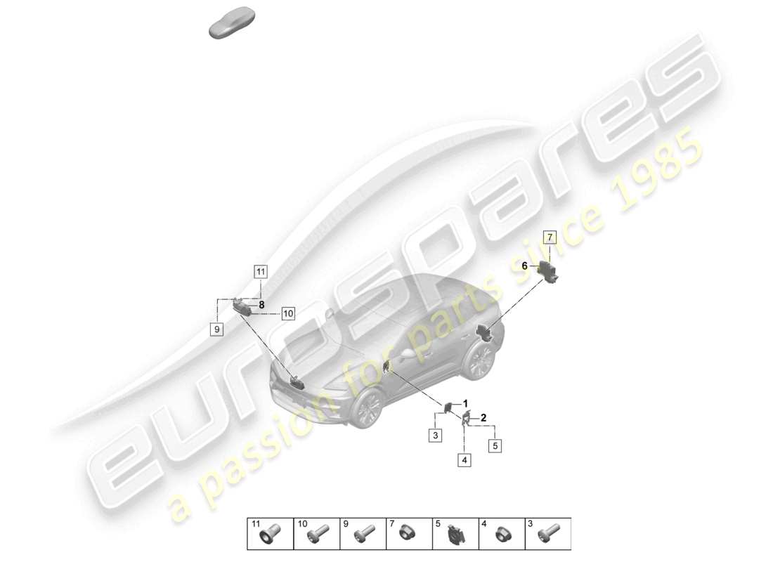 porsche 2024 (macan-e) control unit noise generator engine sound system part diagram