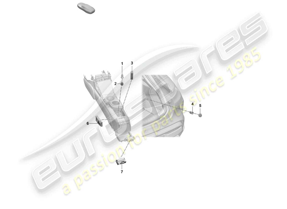 porsche 2025 (taycan 9j1-2) multimedia interface socket parts diagram