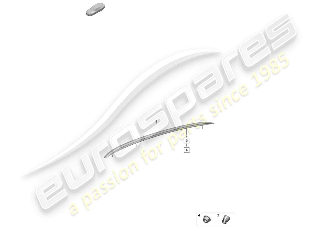 porsche 2024 (macan-e) roof rail accessories part diagram
