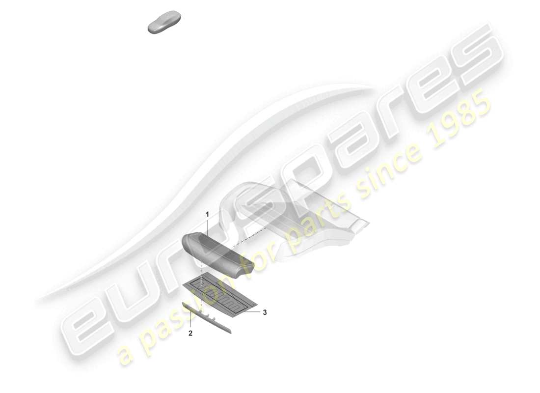 porsche 2021 (panamera 971-2) seat cushion trim accessories part diagram