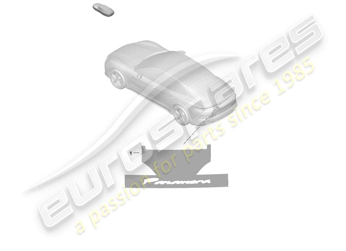 porsche 2024 (panamera 976) assembly aid for lettering part diagram