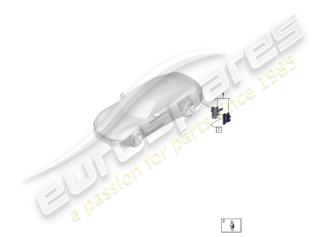 porsche 2025 (panamera 976) fuse holder parts diagram