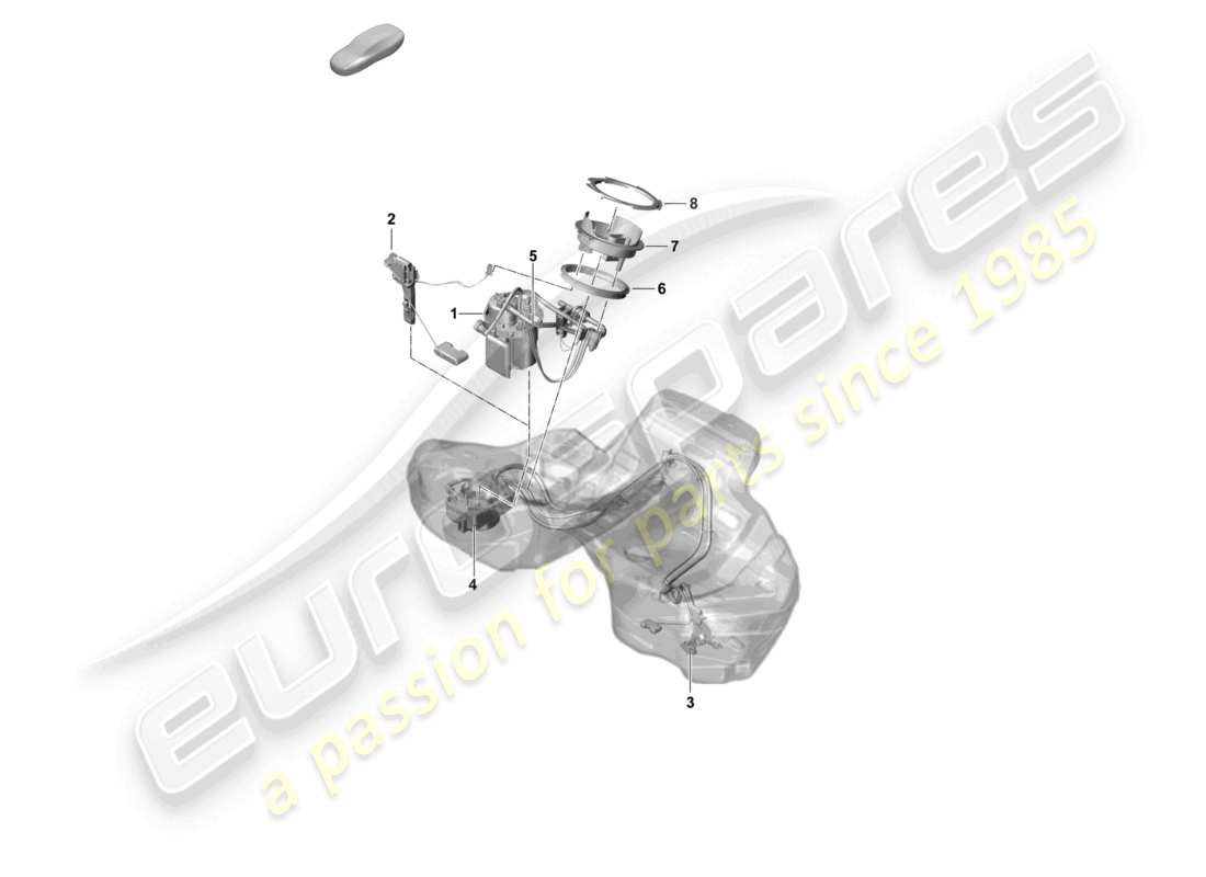 porsche 2024 (panamera 976) fuel pump suction jet pump part diagram
