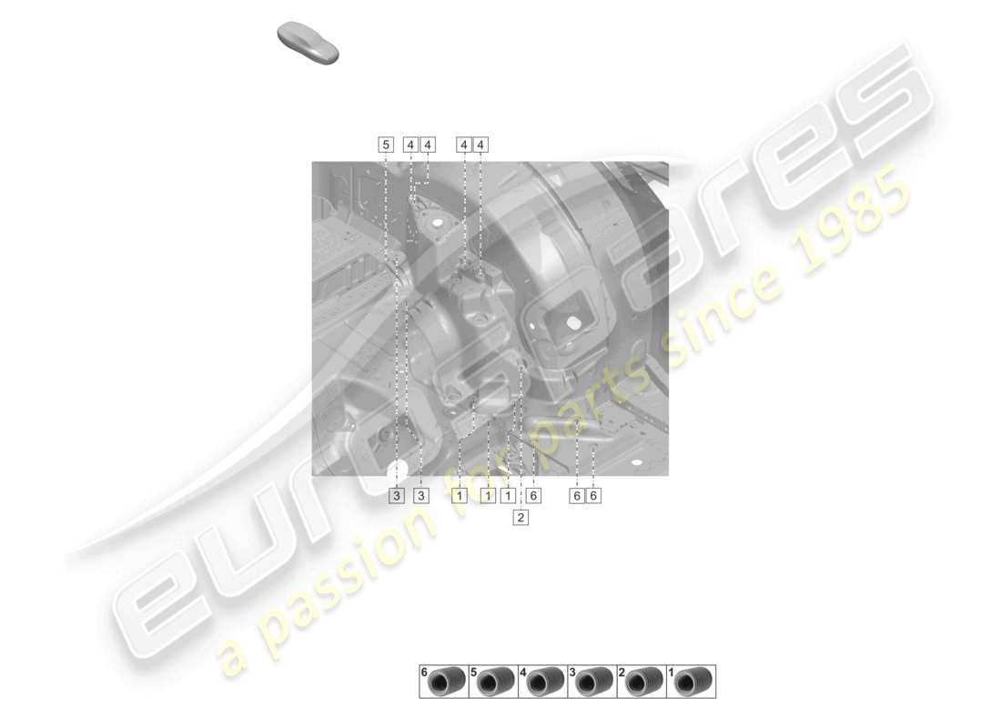 porsche 2025 (992-2 turbo / s) side member rear end parts diagram