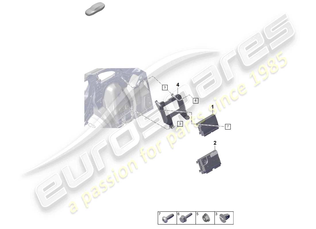 porsche 2026 (cayenne e3 pa) amplifiers part diagram