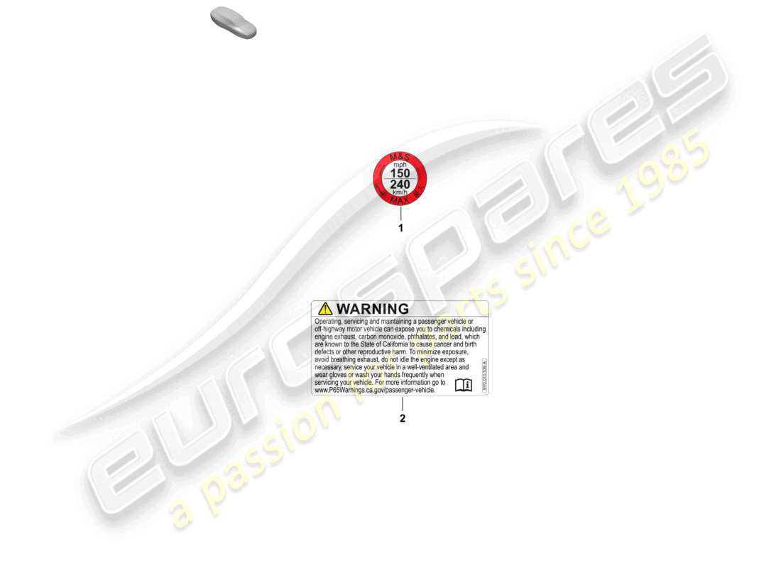porsche 2024 (macan-e) notice for maximum speed part diagram