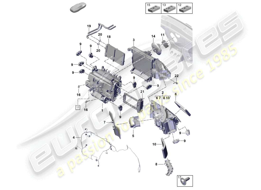 porsche 2024 (cayenne e3 pa) air conditioning phev part diagram