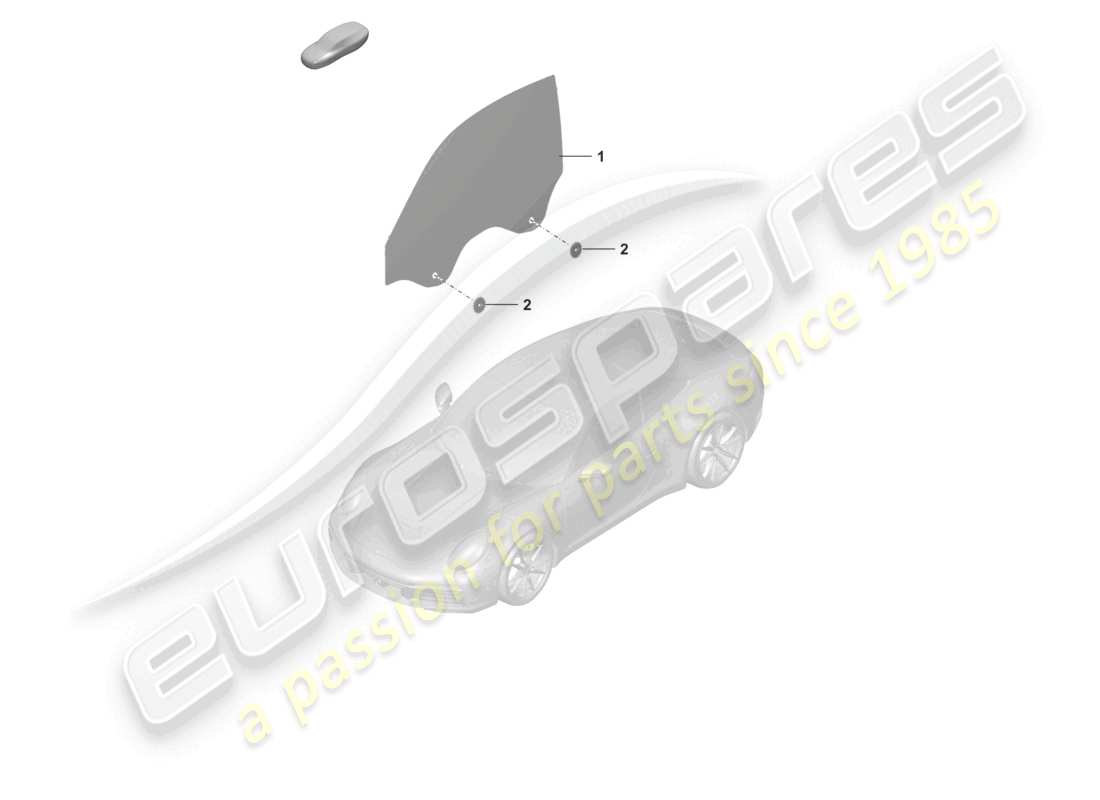 porsche 2023 (992-1) door window parts diagram