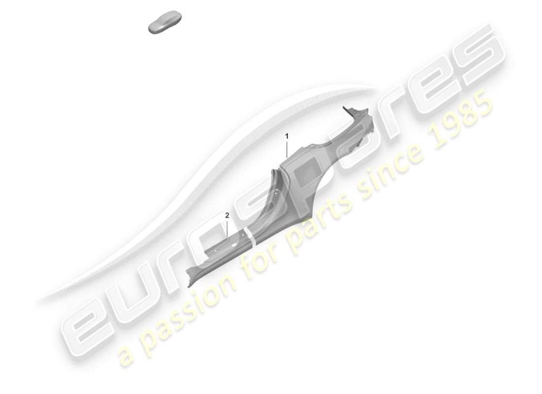 porsche 2023 (992-1) side part cabriolet parts diagram