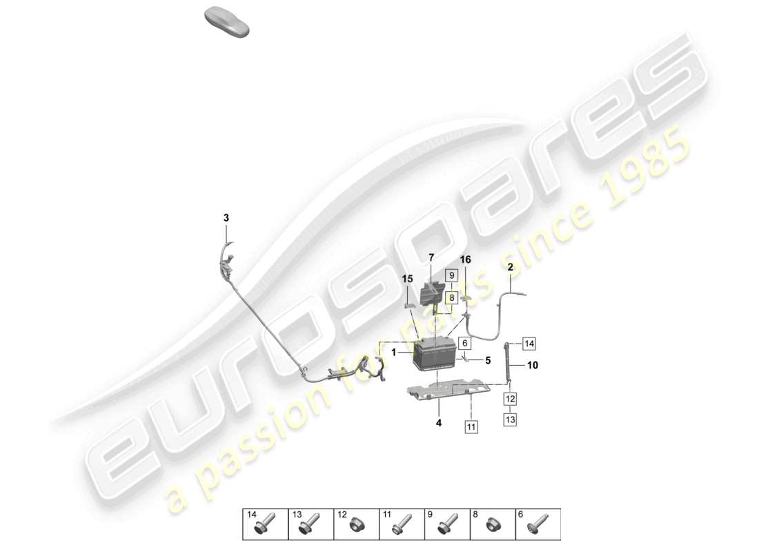 porsche 2024 (macan-e) battery part diagram