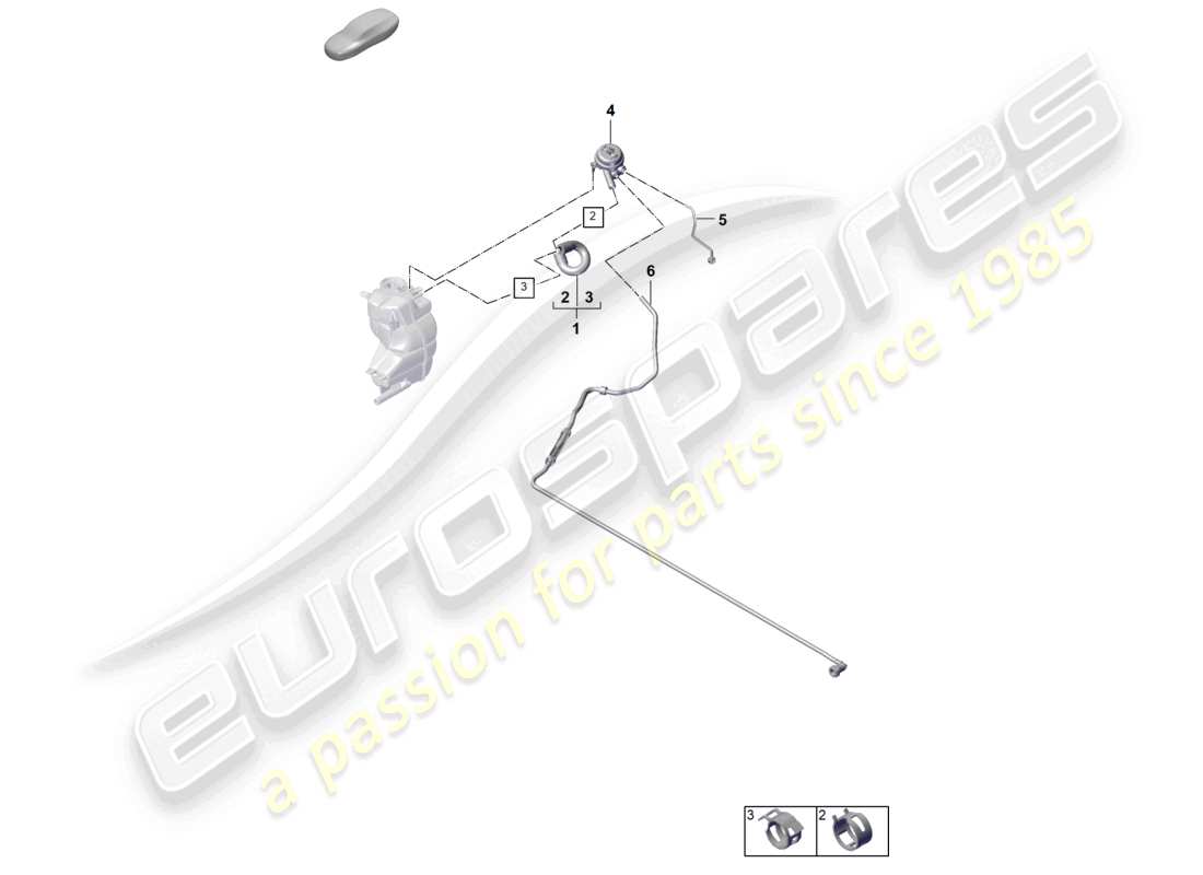 porsche 2024 (panamera 976) coolant cooling system part diagram