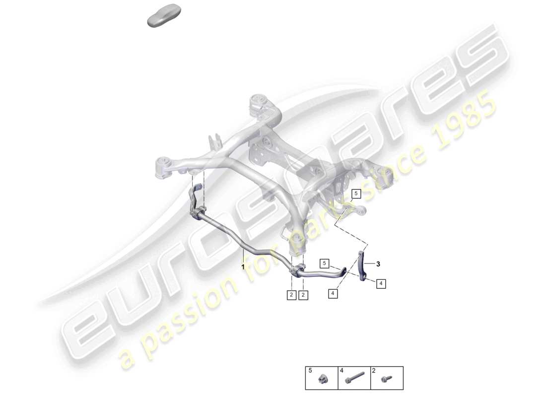 porsche 2024 (cayenne e3 pa) anti-roll bar rear axle part diagram