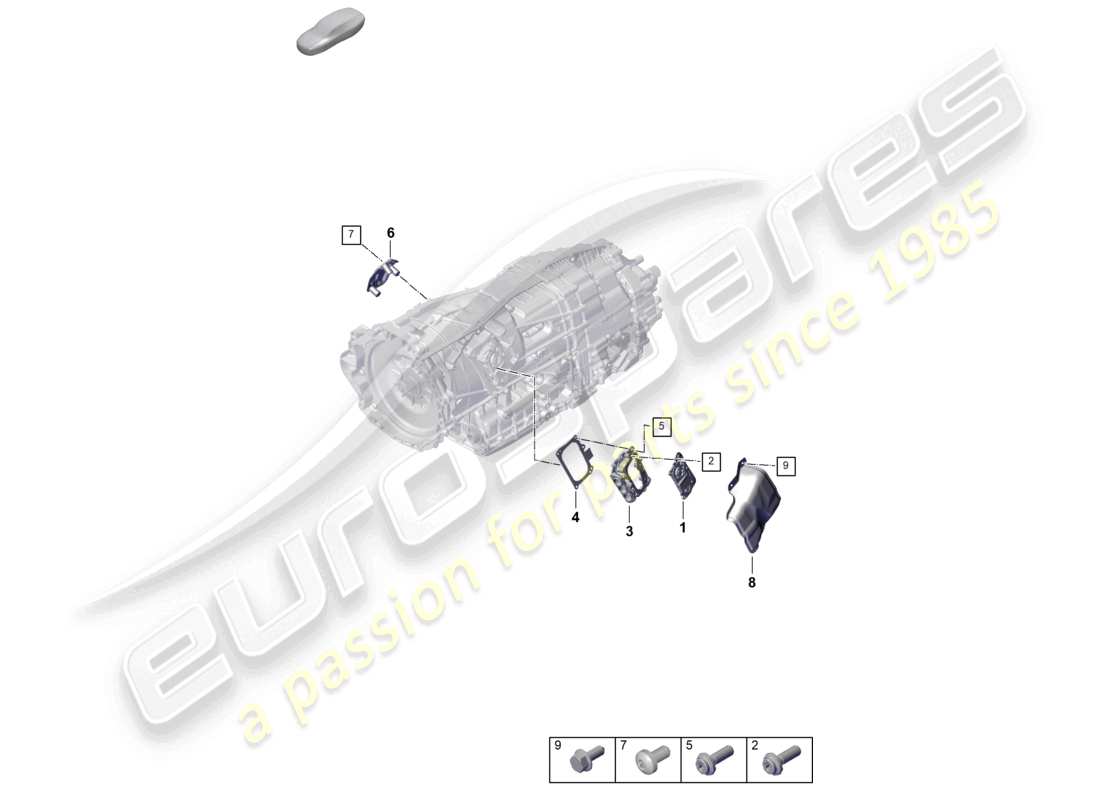 porsche 2024 (panamera 976) 8-speed dual clutch gearbox - pdk - for vehicles with hybrid drive accessories part diagram